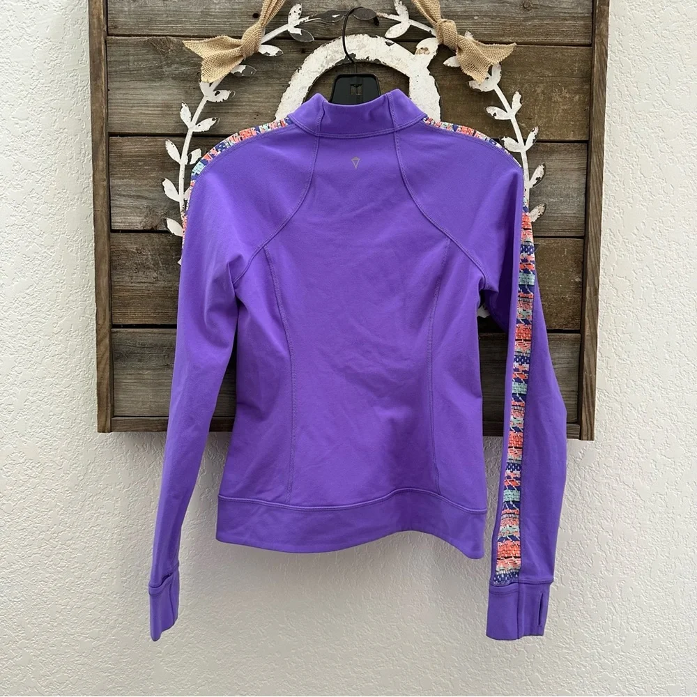Lululemon Ivivva purple full zip athletic jacket girls‎ size 14